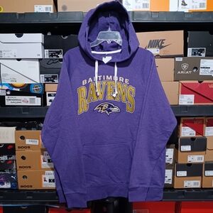 NFL Baltimore Ravens Purple Hoodie Sweater Hoodie Size Large Men's Brand New